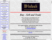 Tablet Screenshot of mcintoshaudio.com